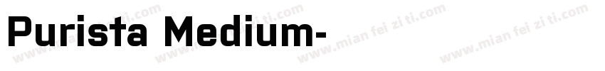Purista Medium字体转换
